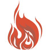 A bright red flame icon represents the burnout entrepreneurs can face when they don't have a grounded brand.