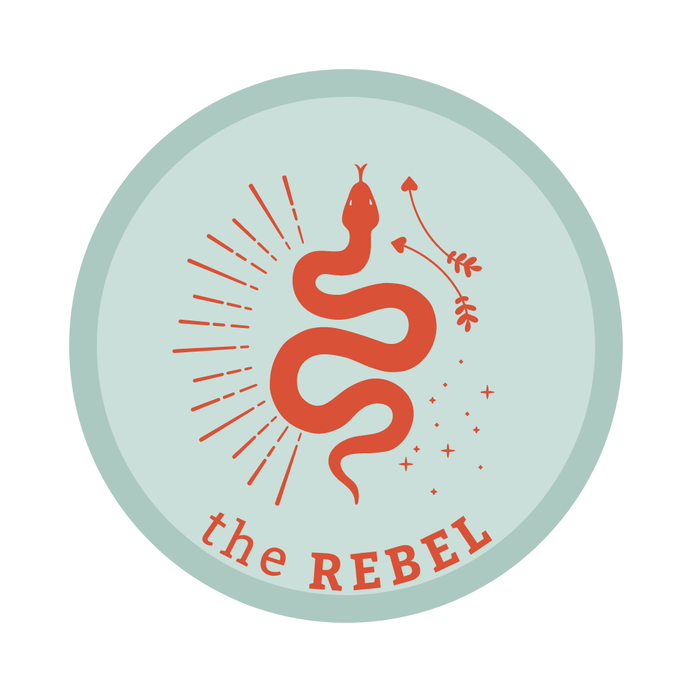 A Badge for The Rebel Brand Archetype
