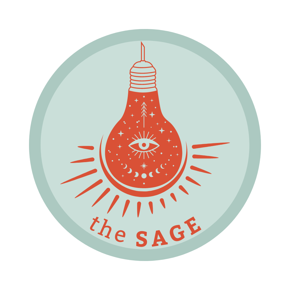 Badge for The Sage brand archetype