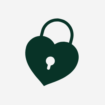 Green Heart-shaped Lock